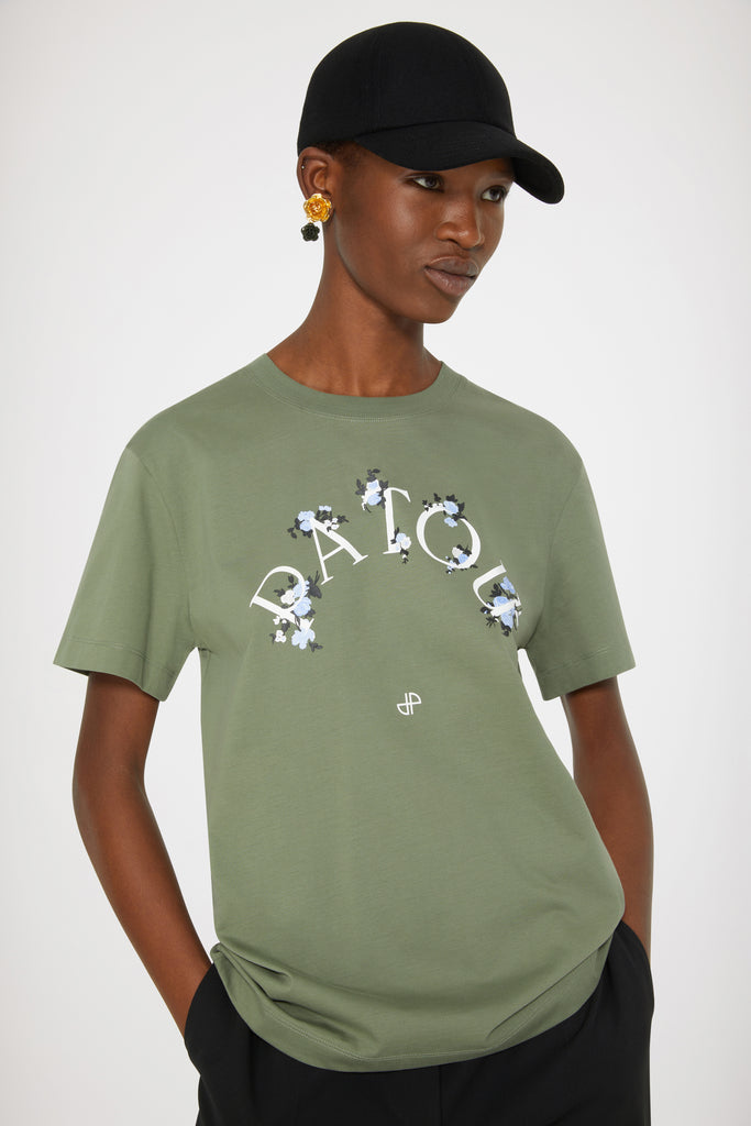 オーガニックコットン フローラル パトゥ Tシャツ - Patou