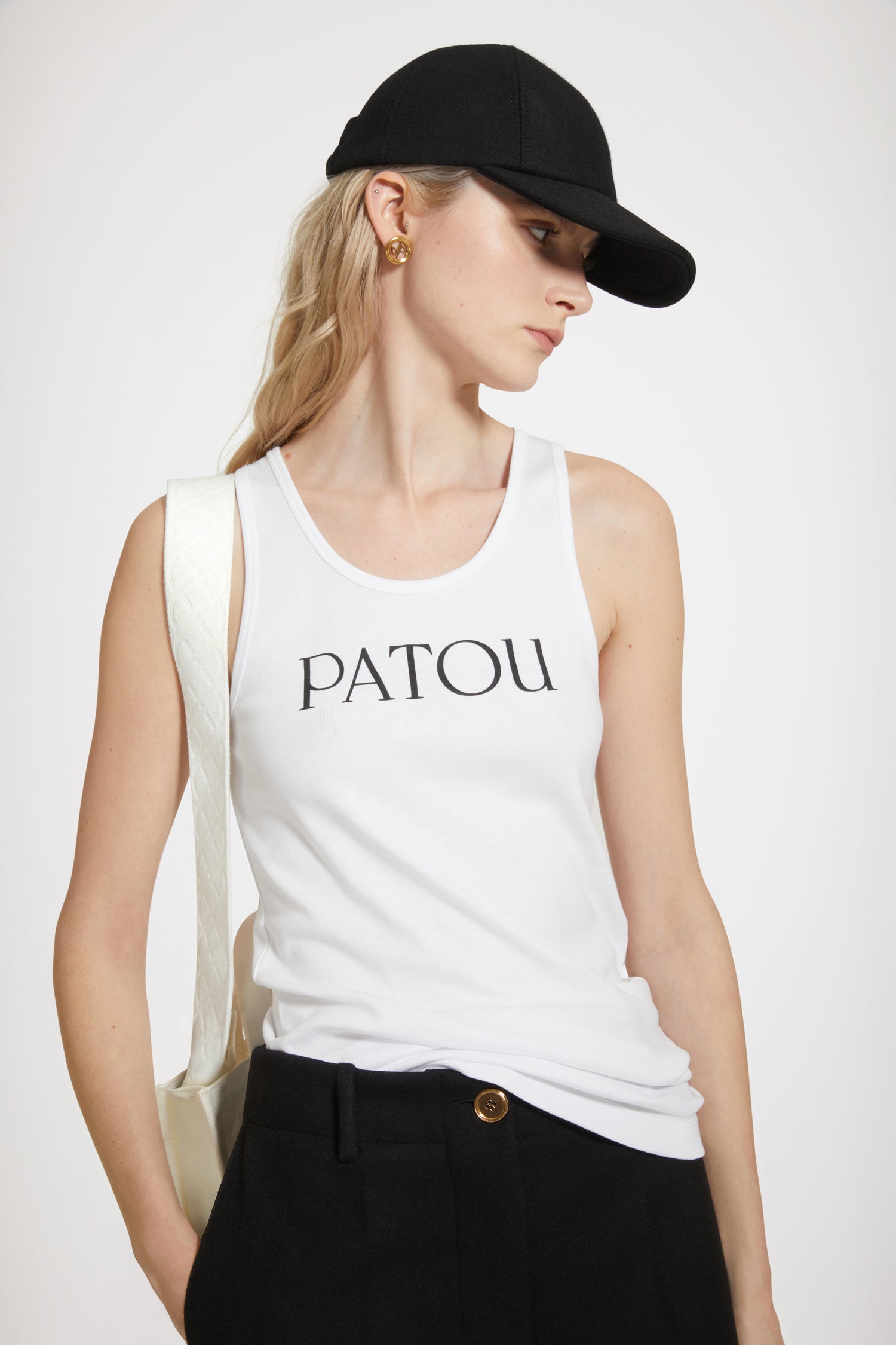 SEAL限定商品 PATOU ロゴ Tシャツ tシャツ S ホワイト 正規品 パトゥー