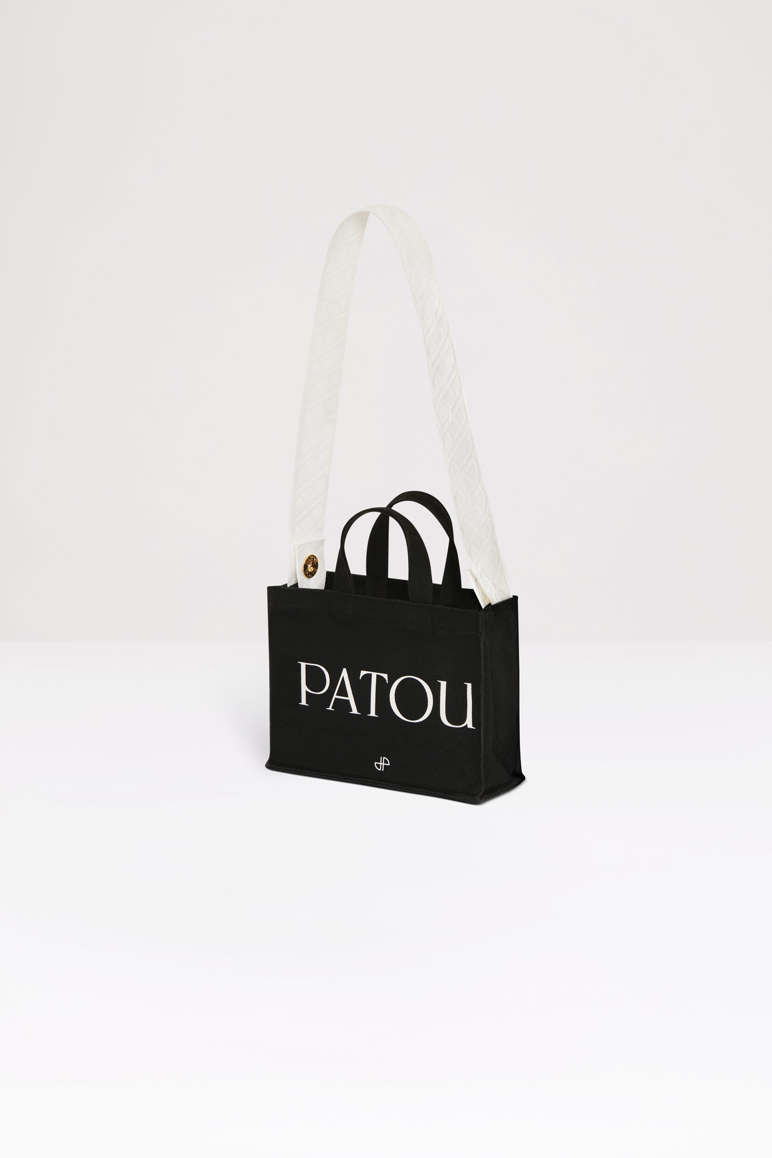 パトゥ PATOU トートバッグ スモール コットンキャンバス ロゴ 2way 2023年春夏新作 AC0250076 0001
