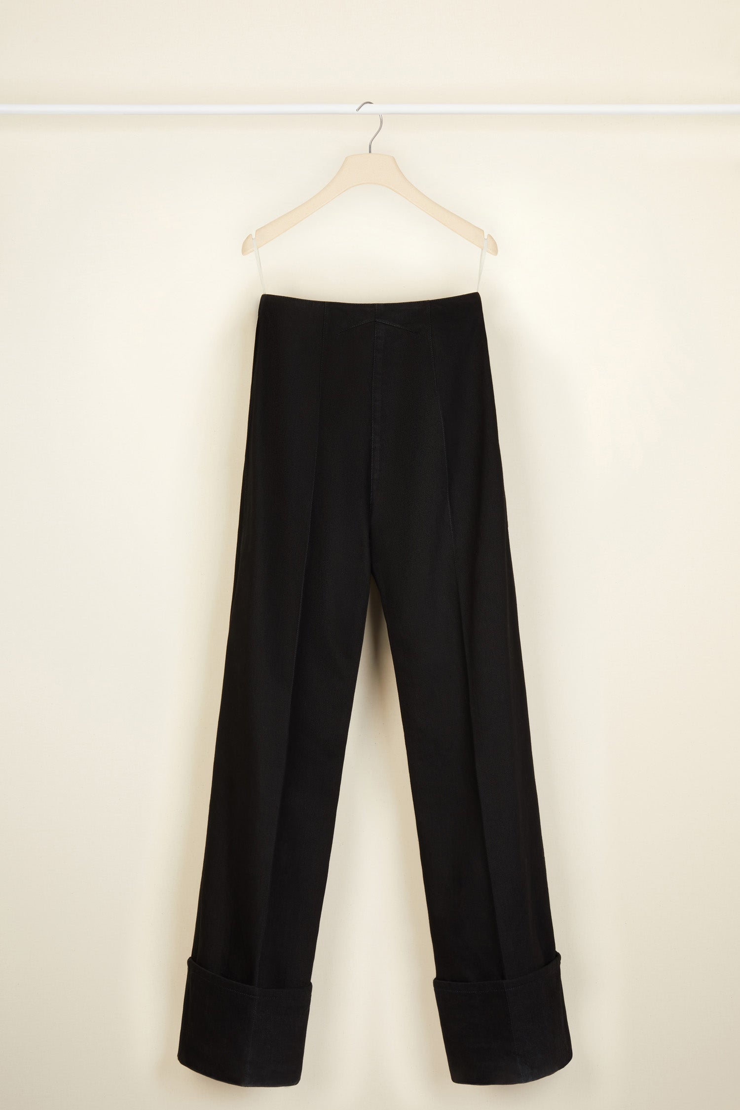 Patou | Cuffed wide-leg trousers in organic denim