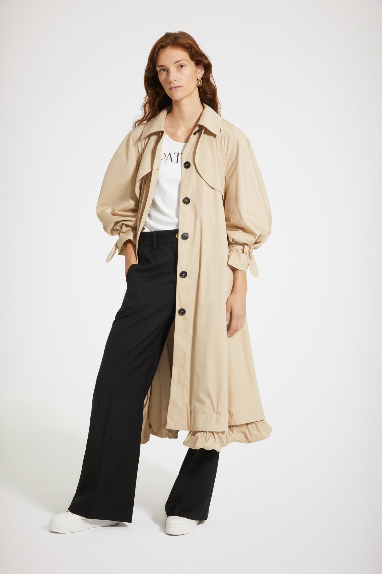 Patou - Trench Coat aus Baumwoll-Gabardine
